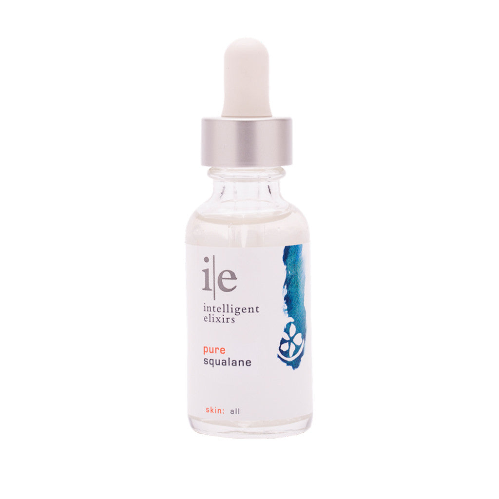 Pure Squalane Facial Oil Serum bottle on white background